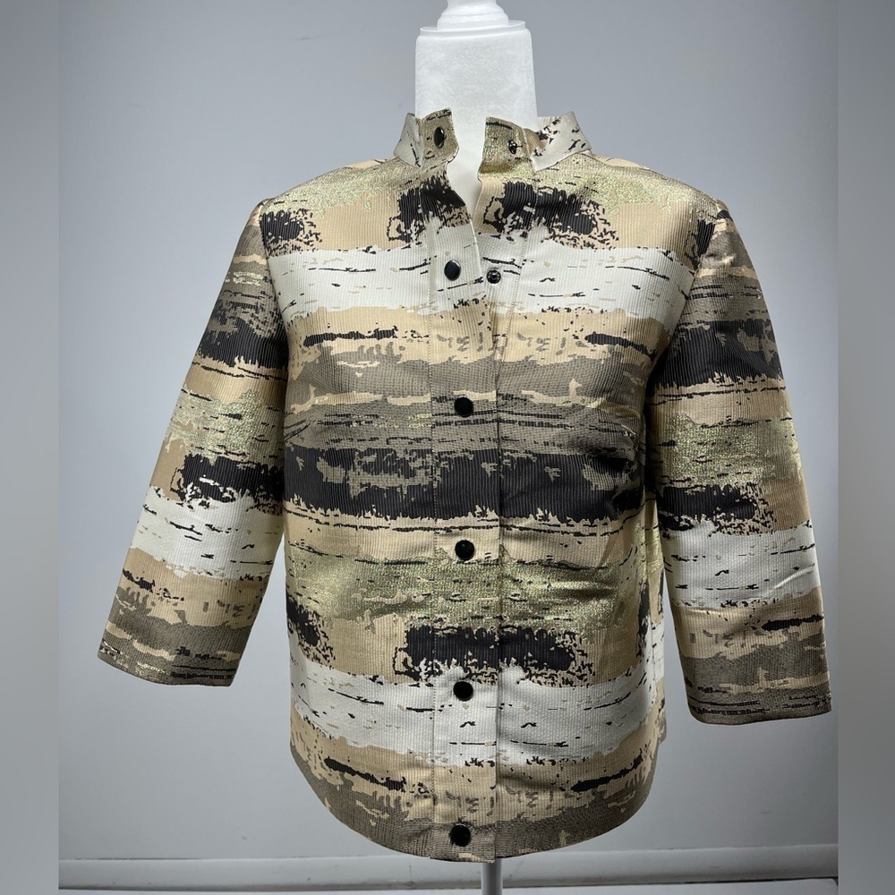 NWT Ming wang gold pattern jacket size XS
